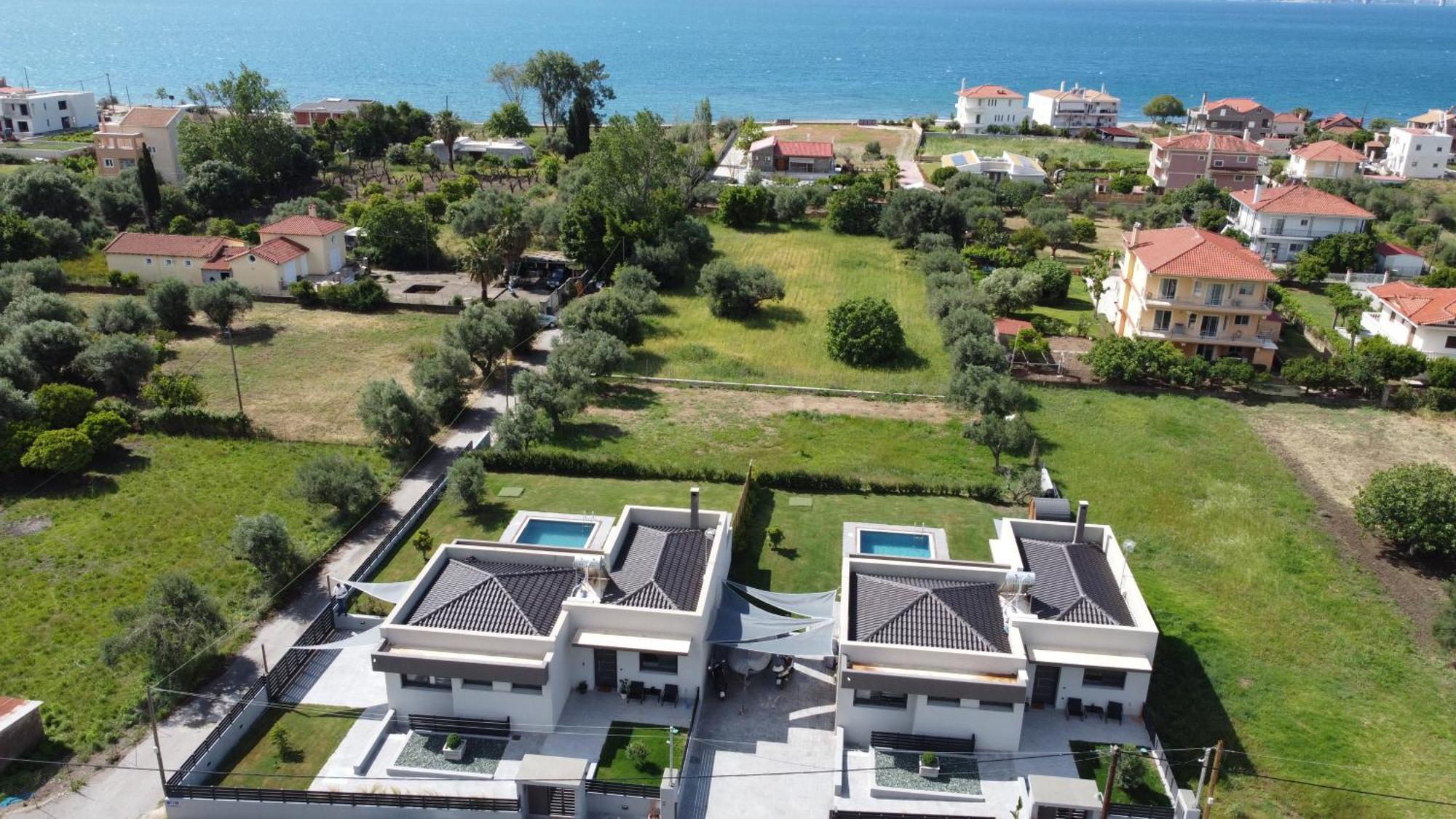 Nostos Luxury Villas With Private Pool In Нафпактос Экстерьер фото